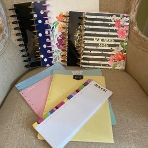 The Happy Planner- bundle of refills, undated calendar sheets, covers, disks